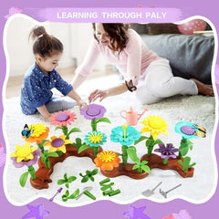 Flower Garden Building Toy for Girls 4-6 Years Old - STEM Educational Activity