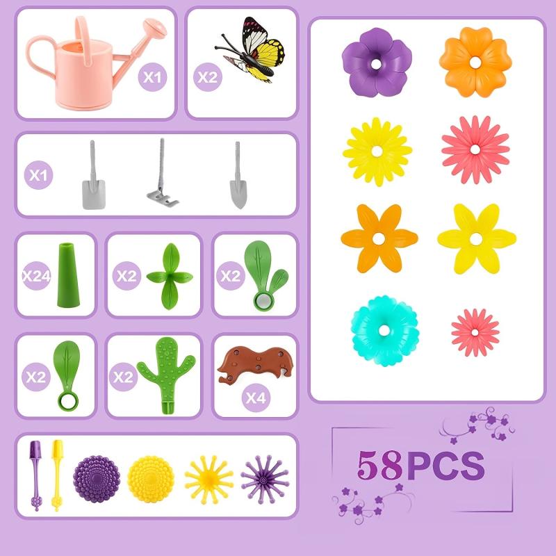 Flower Garden Building Toy for Girls 4-6 Years Old - STEM Educational Activity
