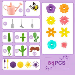 Flower Garden Building Toy for Girls 4-6 Years Old - STEM Educational Activity