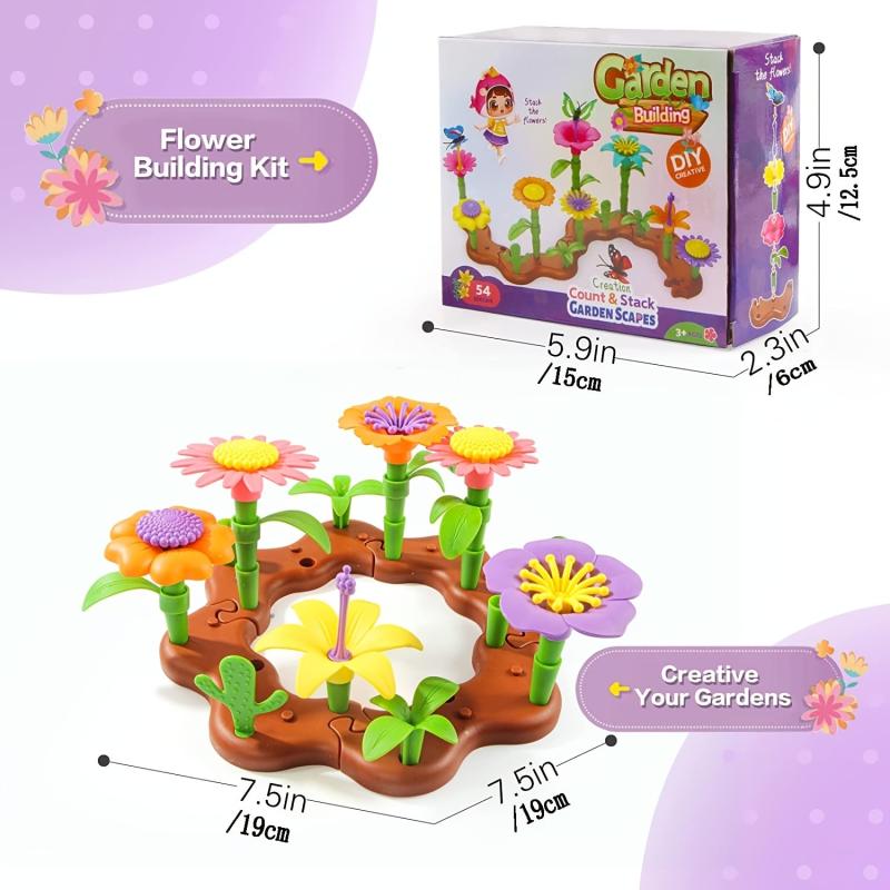 Flower Garden Building Toy for Girls 4-6 Years Old - STEM Educational Activity