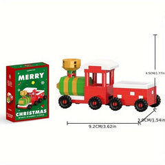 Christmas Santa And Sled Building Blocks Set