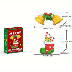 Christmas Santa And Sled Building Blocks Set