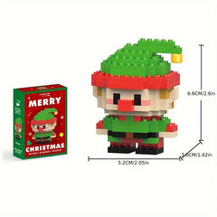 Christmas Santa And Sled Building Blocks Set