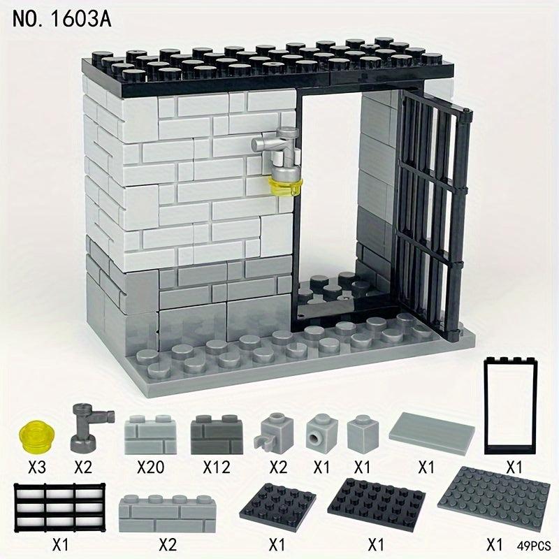 Prison Cell Building Blocks Toy Set