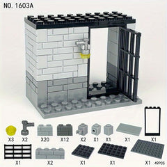 Prison Cell Building Blocks Toy Set