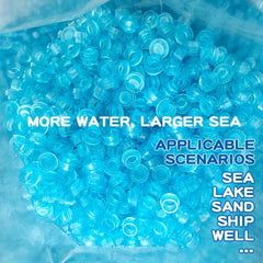 Aqua Collage Parts Ocean Lake Boat Fish Beach Base for Building Block Scene Toy