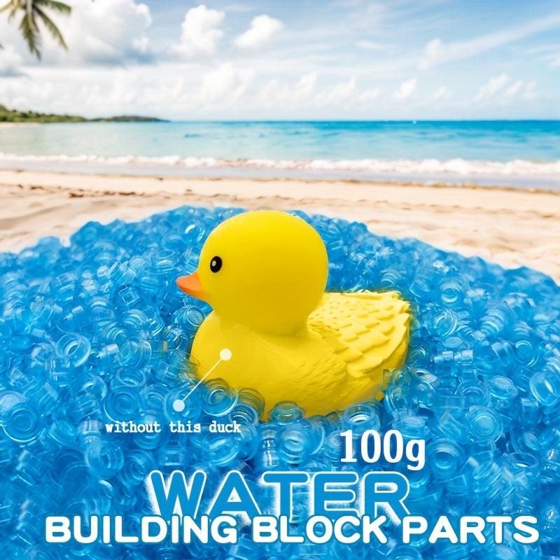 Aqua Collage Parts Ocean Lake Boat Fish Beach Base for Building Block Scene Toy