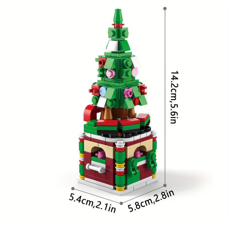 Christmas Tree Building Blocks Model Toy Gift