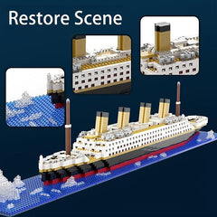 1860pcs Cruise Building Blocks Toy Set