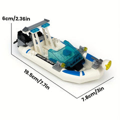 Building Blocks Submarine Speedboat Set
