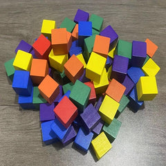 10pcs Multicolored Building Block Toys To Build House Cube Building Toys Random