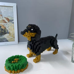 3D Dog Building Blocks Toy Husky Corgi Dacho Teddy Halloween Christmas