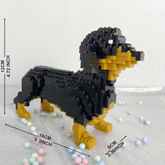 3D Dog Building Blocks Toy Husky Corgi Dacho Teddy Halloween Christmas