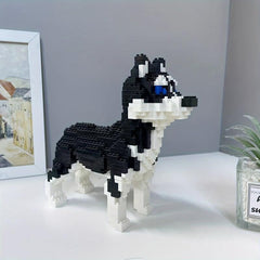 3D Dog Building Blocks Toy Husky Corgi Dacho Teddy Halloween Christmas
