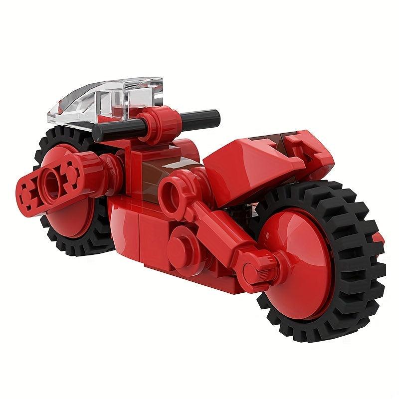 51pcs Motorcycle Building Blocks Movies Lightcycle Model Kits DIY Bricks Toy