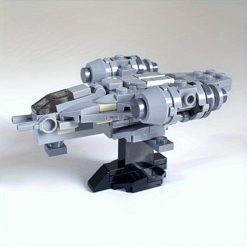 Space Battle Spaceship Building Block Model Creative Toy Ornament