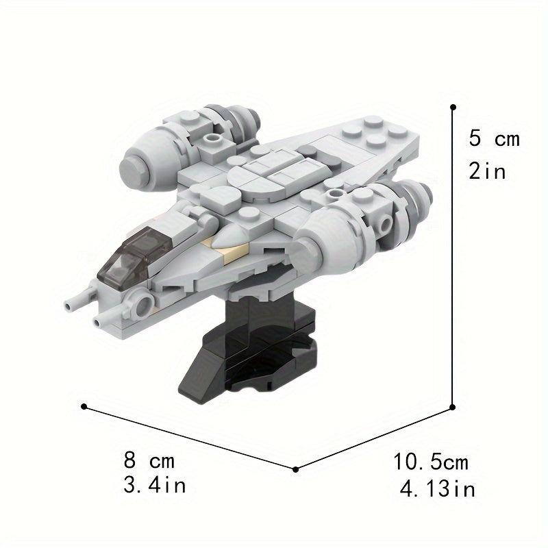 Space Battle Spaceship Building Block Model Creative Toy Ornament