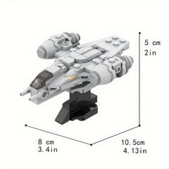 Space Battle Spaceship Building Block Model Creative Toy Ornament