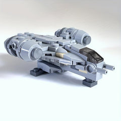 Space Battle Spaceship Building Block Model Creative Toy Ornament