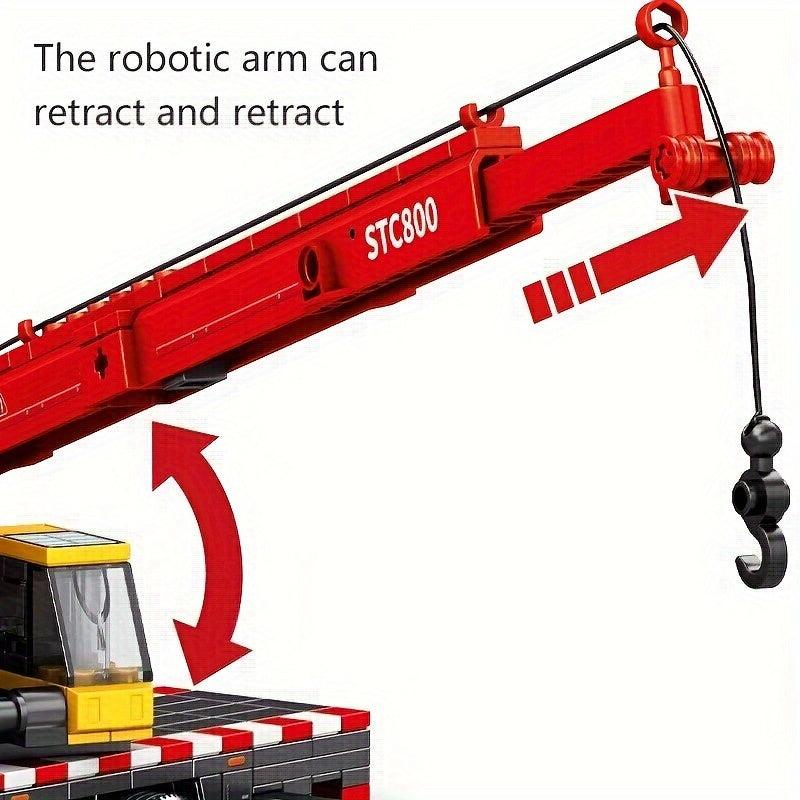 Engineering Crane Building Blocks Robot Toys DIY Decoration Gift
