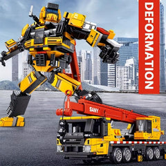 Engineering Crane Building Blocks Robot Toys DIY Decoration Gift