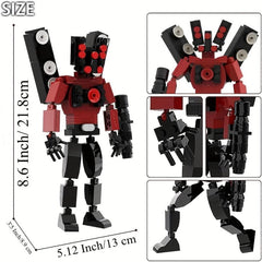 259pcs Toilet Figure Building Block Kit Horror Game Model Toy