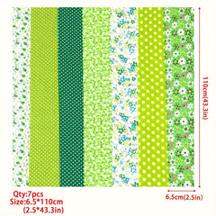 7pcs 6 35 109 Fabric Strips Roll Collection Jelly Fabric Bundles