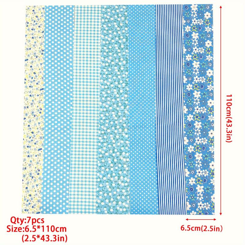 7pcs 6 35 109 Fabric Strips Roll Collection Jelly Fabric Bundles