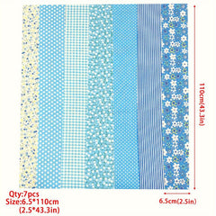 7pcs 6 35 109 Fabric Strips Roll Collection Jelly Fabric Bundles