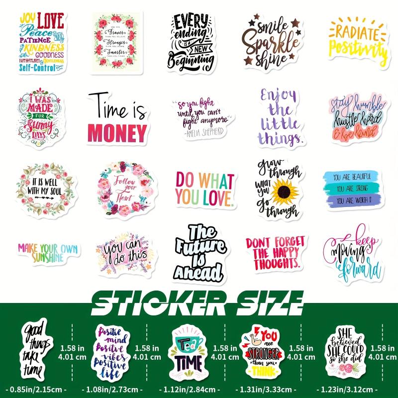 50pcs Optimistic Graffiti Stickers Vinyl Waterproof Stickers for Adults