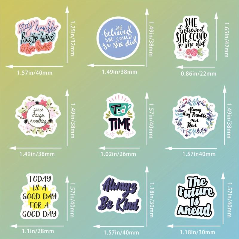 50pcs Optimistic Graffiti Stickers Vinyl Waterproof Stickers for Adults