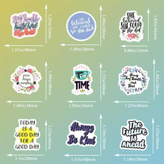 50pcs Optimistic Graffiti Stickers Vinyl Waterproof Stickers for Adults