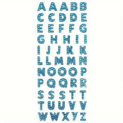 26 Alphabet Letters Glitter Crystal Sticker DIY Decoration