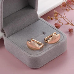 Golden Hanging Earrings For Women Romantic Fine Jewelry Party Gift