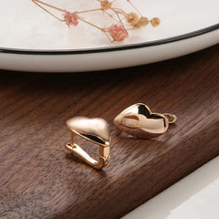 Golden Hanging Earrings For Women Romantic Fine Jewelry Party Gift