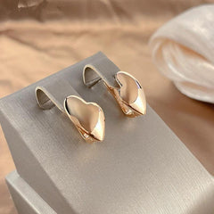 Golden Hanging Earrings For Women Romantic Fine Jewelry Party Gift