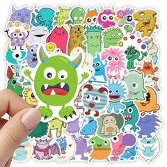 50pcs Little Monster Stickers Anime Decals for Phone Water Cup Luggage
