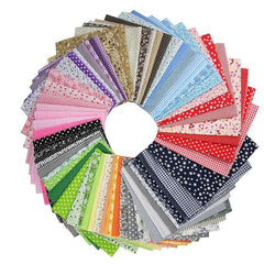 7 Pcs Quilting Fabric Bundles Fat Quarters Craft Fabric 9.84 x 9.84 Inches