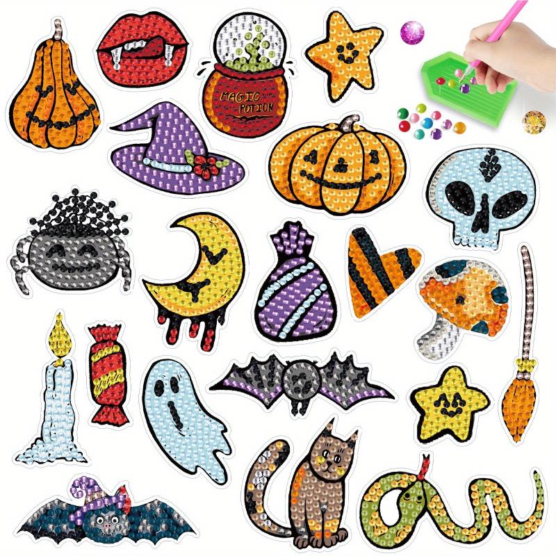 Halloween Monster Cartoon Theme Diamond Painting Stickers Kit