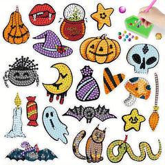 Halloween Monster Cartoon Theme Diamond Painting Stickers Kit