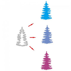 Christmas Tree DIY Metal Carbon Steel Mold Handcraft Paper Art Cutting Dies