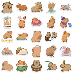100pcs Capybara Stickers for Decorating, Waterproof