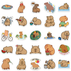 100pcs Capybara Stickers for Decorating, Waterproof