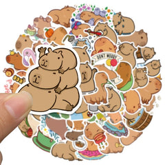 100pcs Capybara Stickers for Decorating, Waterproof