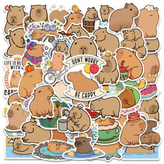 100pcs Capybara Stickers for Decorating, Waterproof