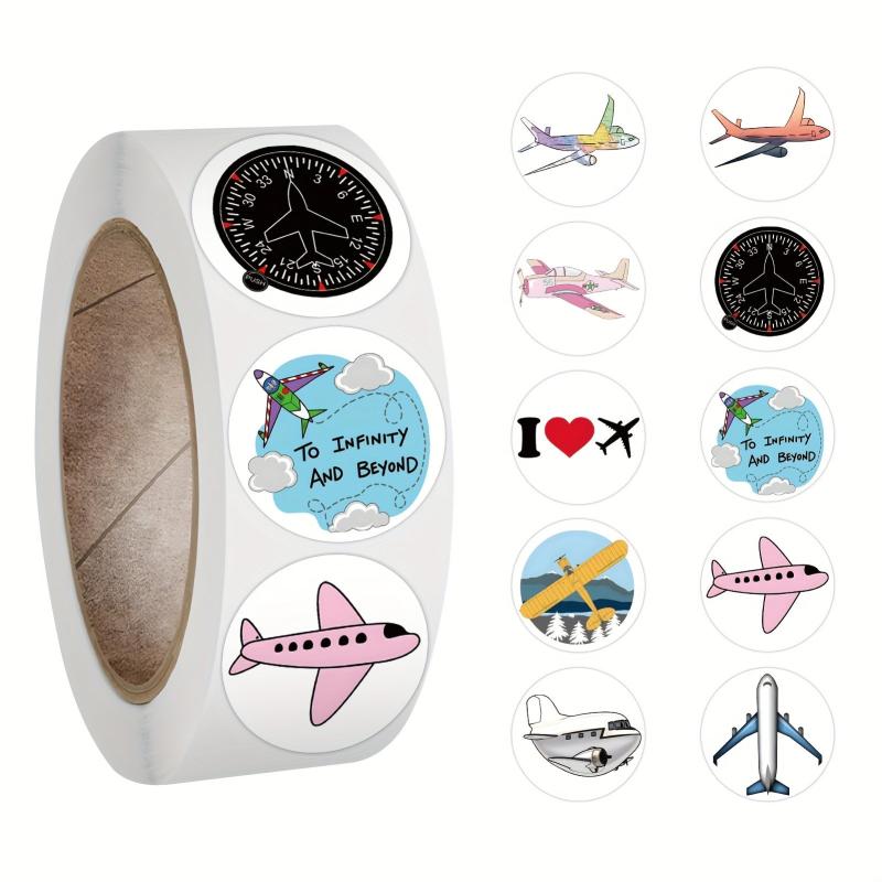 500pcs Plane Stickers Roll Airplane Aircraft Vinyl Stickers