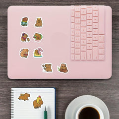 500PCS Fun Capybara Stickers for Water Bottles, Laptops, Skateboards