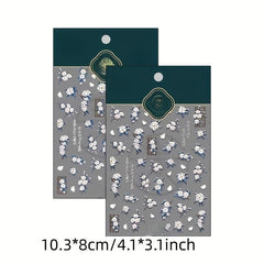 3D Camellia Nail Art Sticker Decals