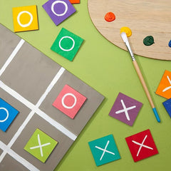 60pcs Wooden Cutout Tiles for DIY Crafts & Painting