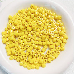 50pcs Gradient Solid Barrel Beads 6mm Cylindrical Mobile Phone Chain DIY Jewelry